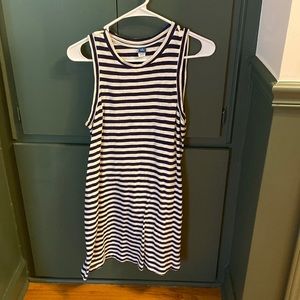 Striped tank dress old navy small petite